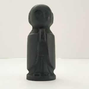 classic jizo statue black
