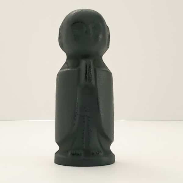 classic jizo statue black
