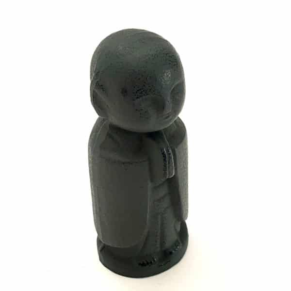 classic jizo statue black