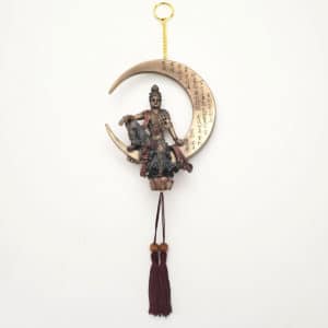 kuan yin hanging moon pendant