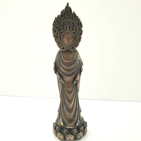 small kuan yin statue back