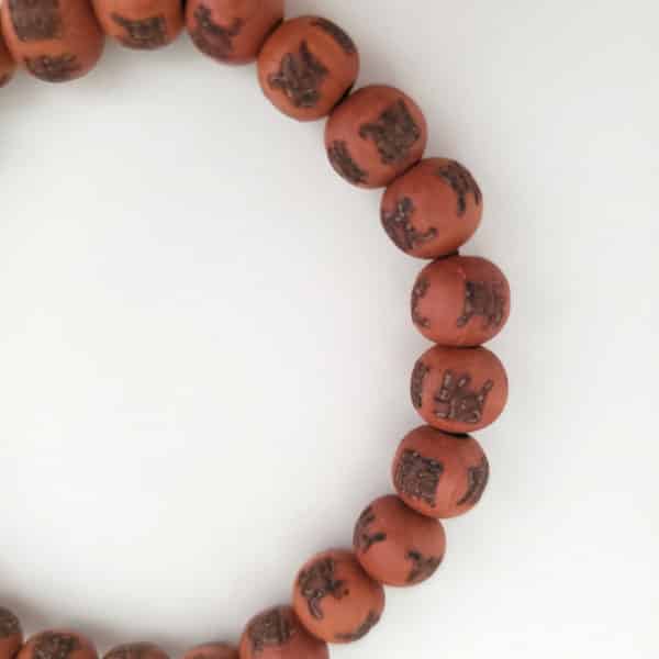 Cedar Character Mala Beads