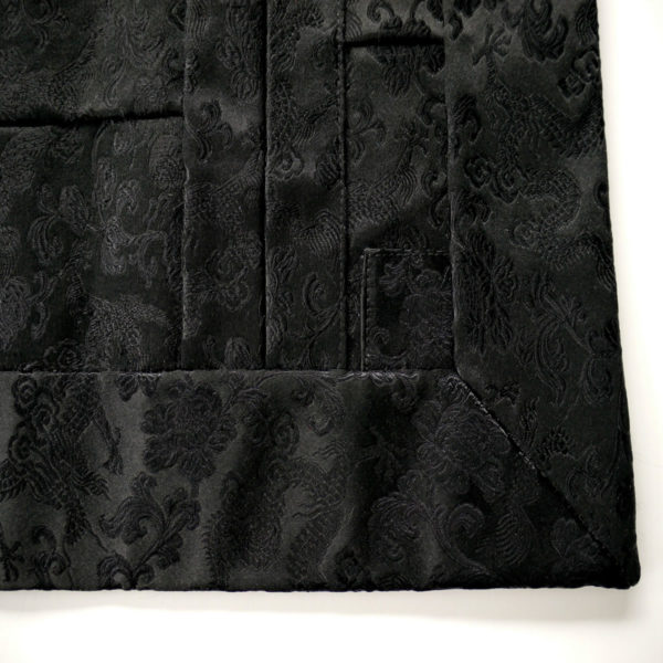 Silk Brocade Soto Rakusu black detail