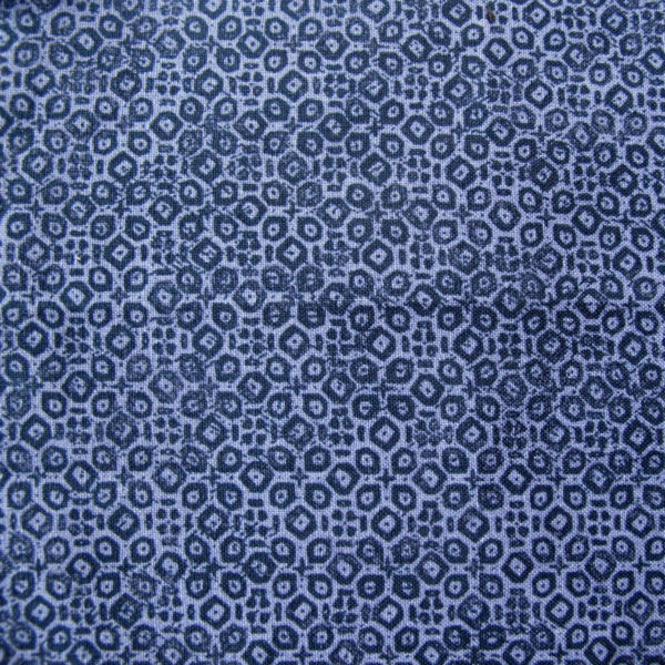 Rakusu pouch blue pattern