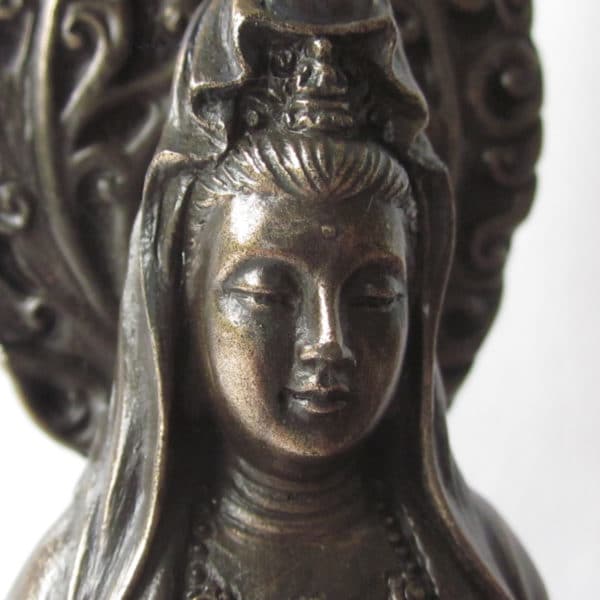 Small Kuan Yin face close-up