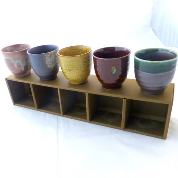 River Rock Tea Cup Set display