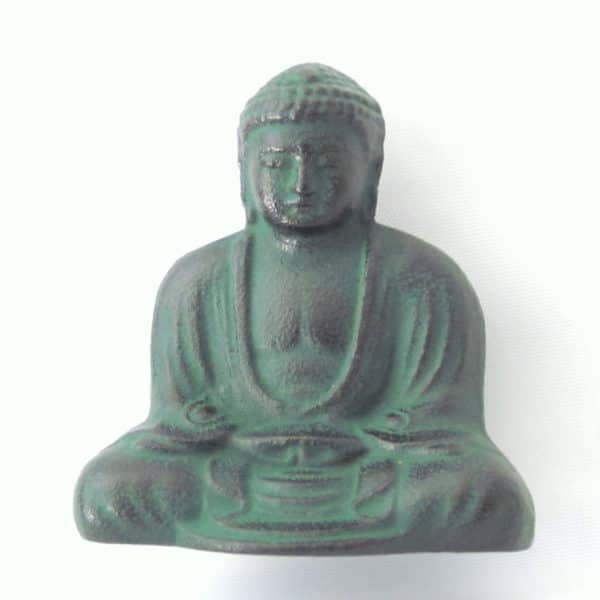 Light Iron Buddha forward facing