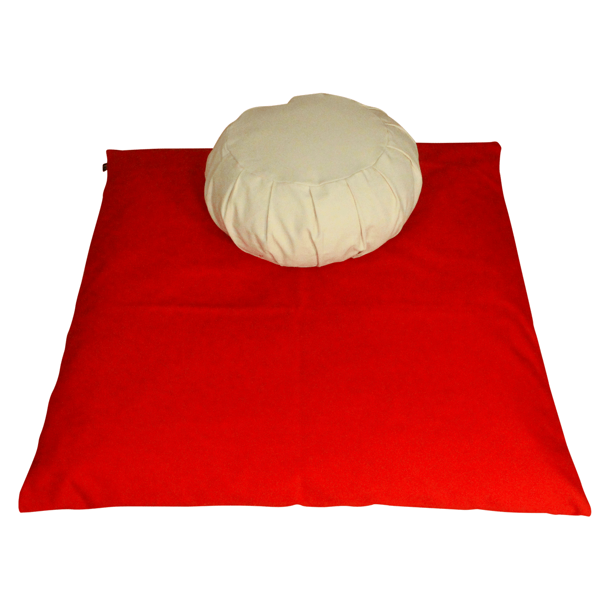 Natural Red Meditation Cushion Set Still Sitting Meditation Supply