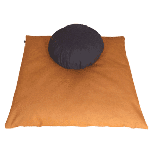 Meditation cushion set with two meditation cushions, zafu and zabuton