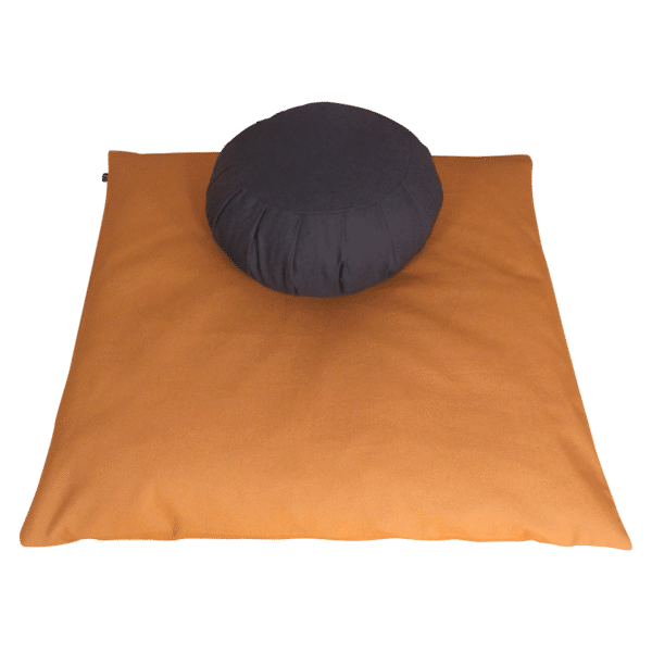 Navy & Chestnut Meditation Cushion Set Still Sitting Meditation Cushions