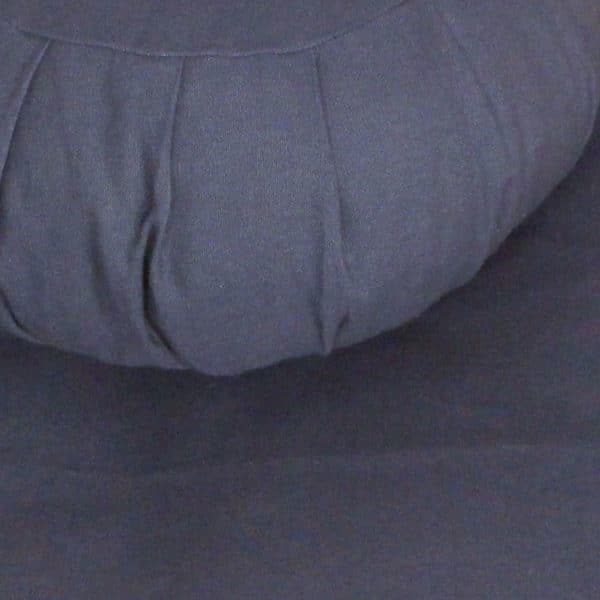 Close up Slate Meditation Cushion Set with round zafu and zabuton