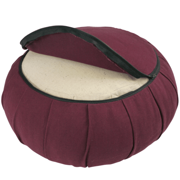 Removable cover for our round meditation cushions or zafus, zipper closure