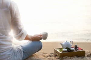 Tea on beach