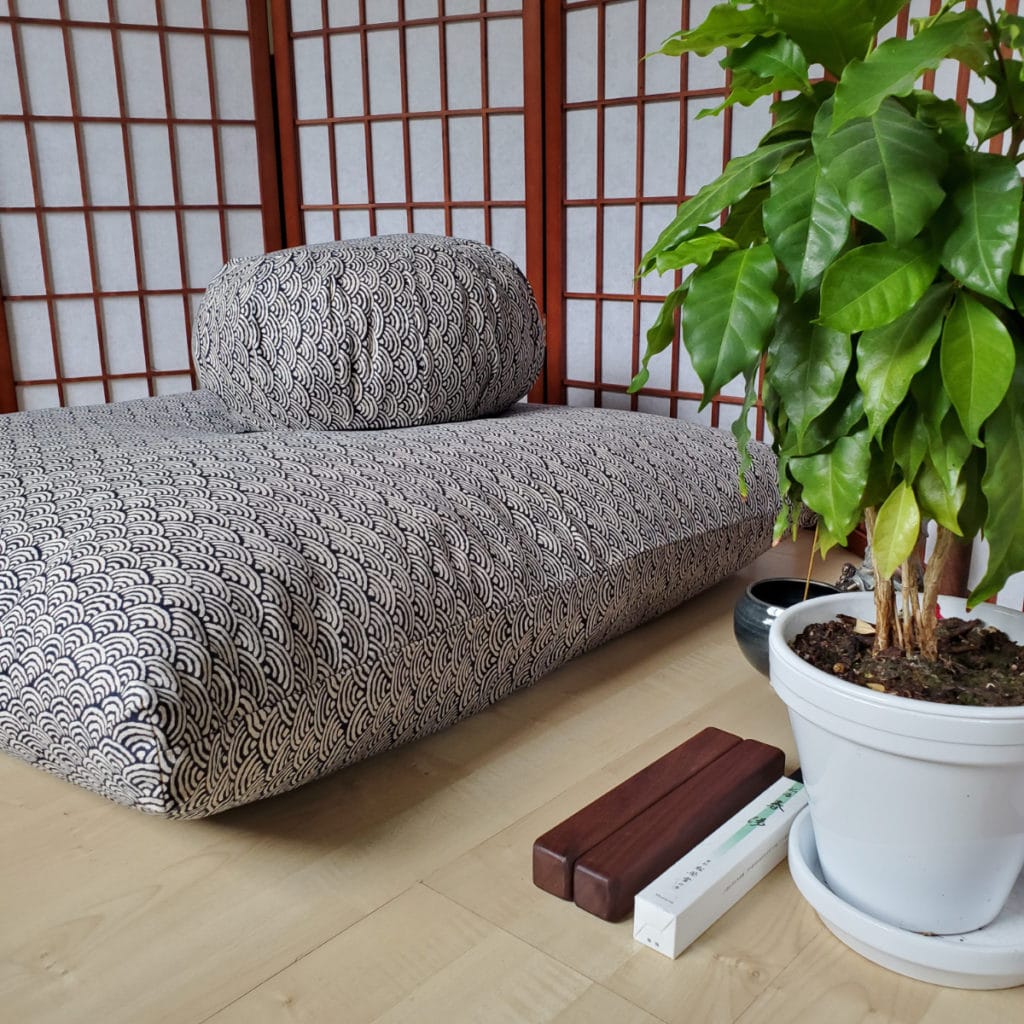 Linen Large Floor Cushions Meditation Cushion Japanese Futons
