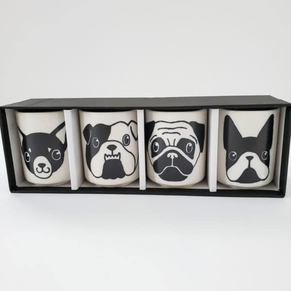 Dog teacup set