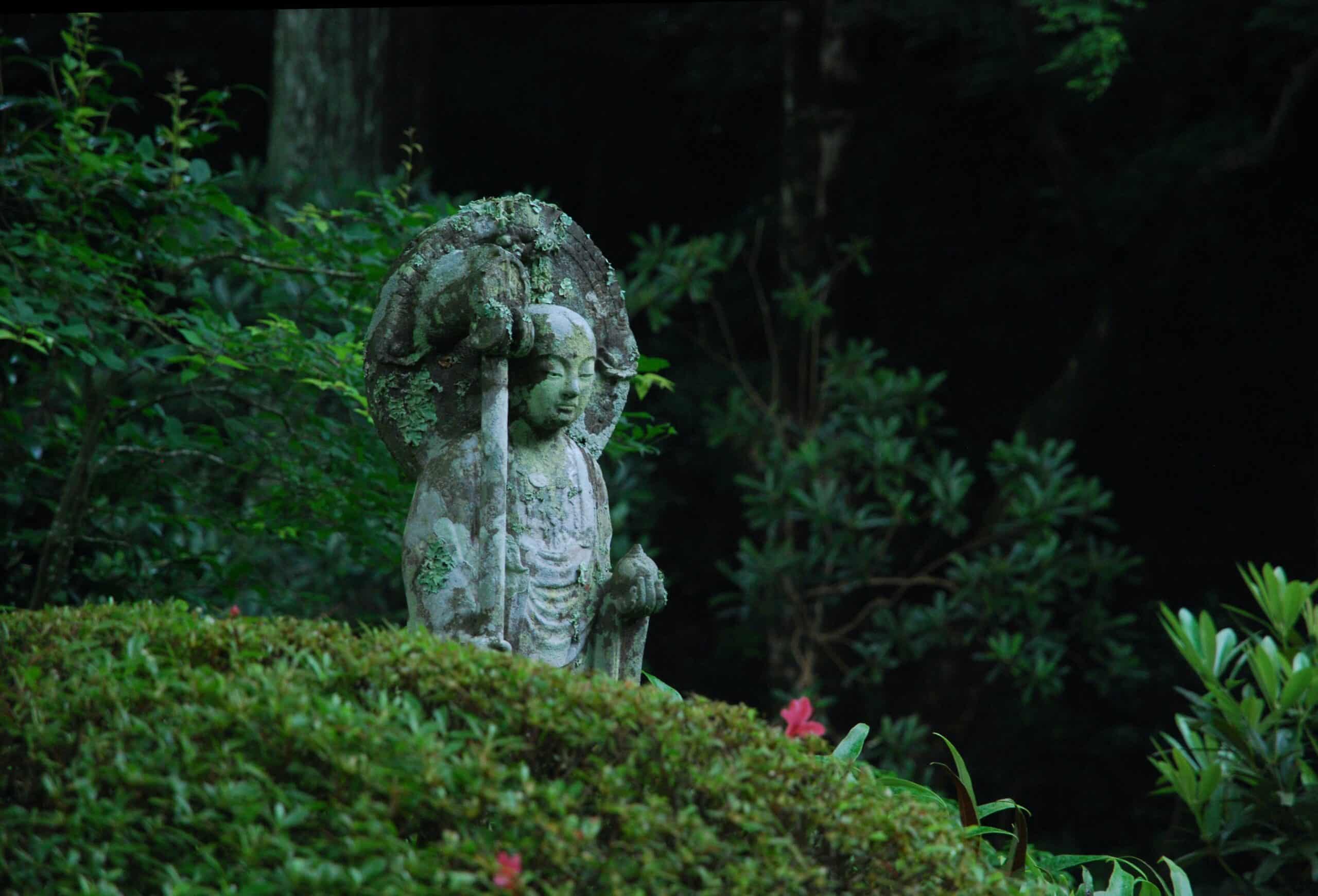 Stone Jizo Statue in Japan