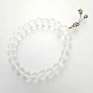 crystal quartz wrist mala prayer beads