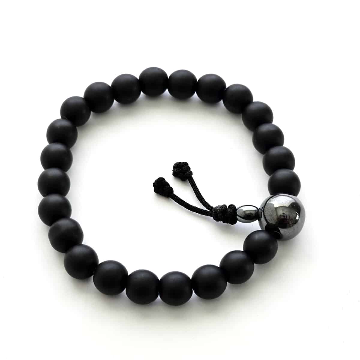 Black onyx mala beads discount