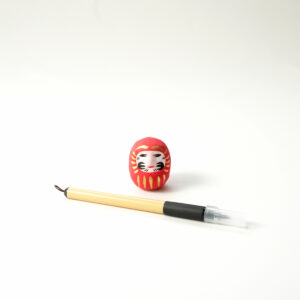 Mini Daruma Gift Set with Japanese Brush Pen